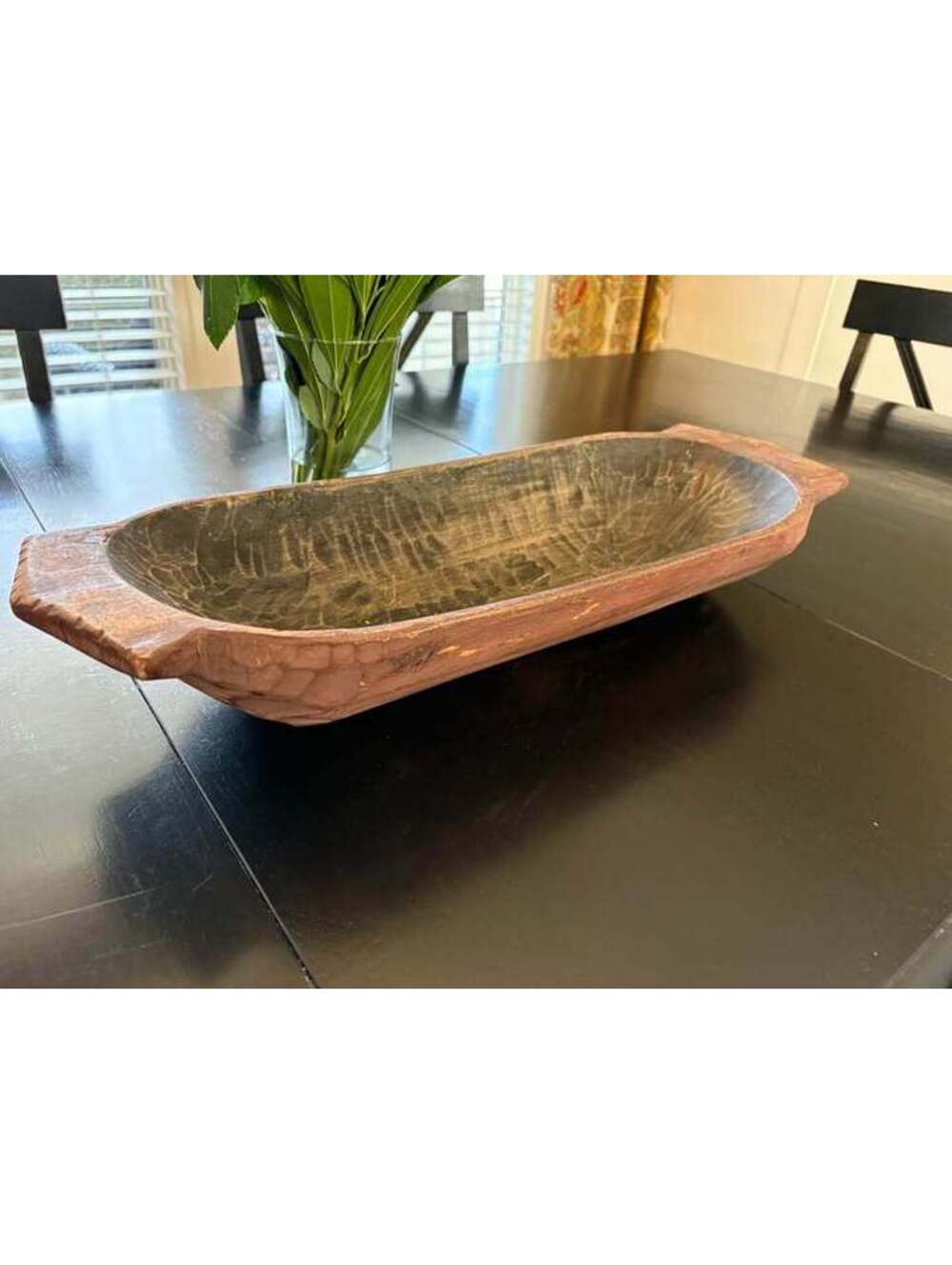 XL Rustic Dough Bowl Decor